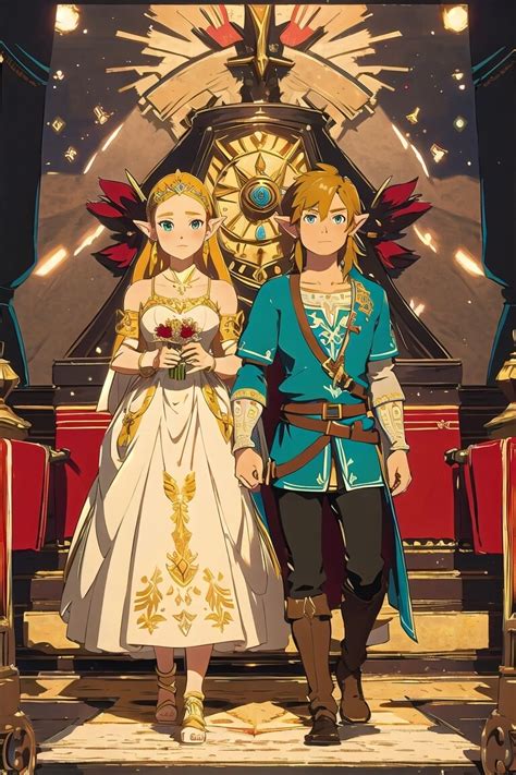 link x zelda totk|link and zelda married.